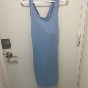 Prince, Light Blue Sleeveless Pickleball Dress, XL,back of dress keyhole design